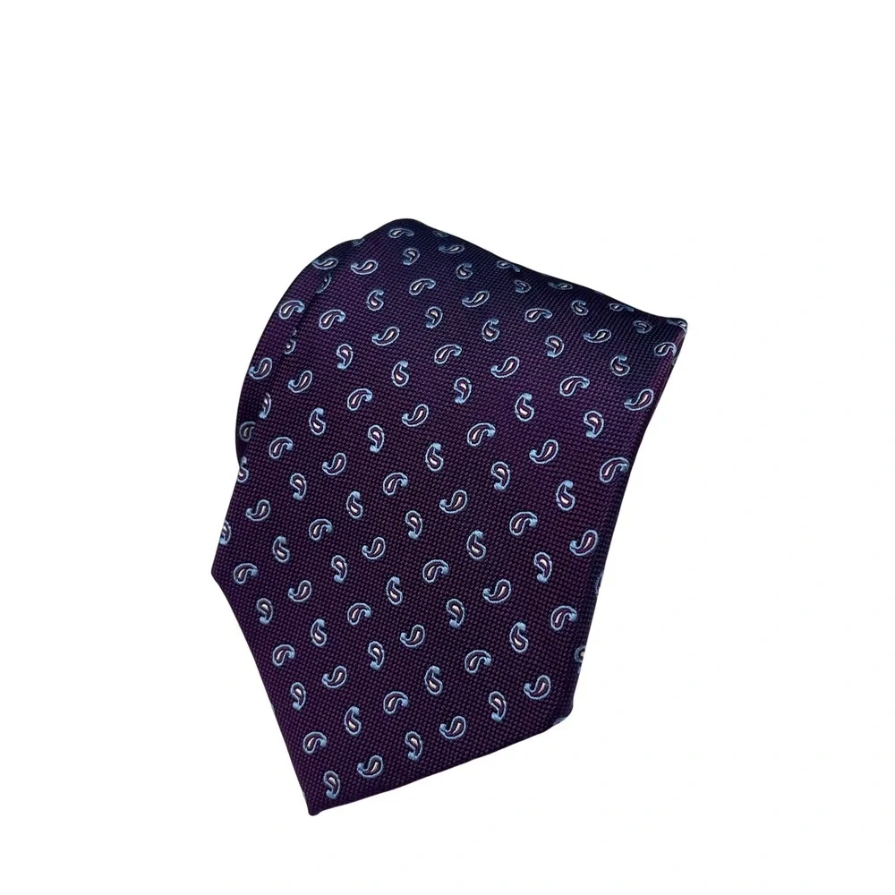 New‎ Brooks Brothers Mini Paisley Silk Blend Tie